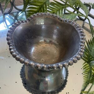 Elegant Silver Decorative Bowl